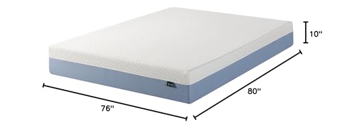 King Mattress, 10 Inch Memory Foam Bed in a Box, Medium Feel with Cooling Layers, Fiberglass Free & Certified Safe Materials