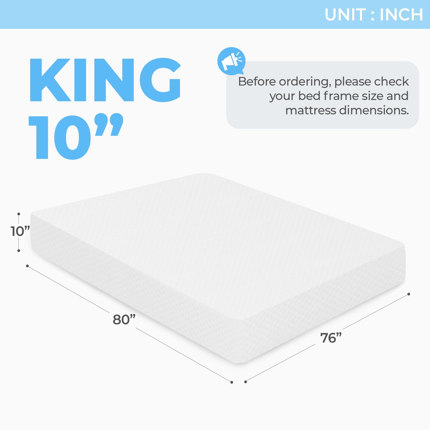 8 Inch California King Medium Firm Gel Memory Foam Mattress in a Box, Cooling Bed with Pressure Relief, Removable Soft Cover, CertiPUR-US Certified, Fiberglass-Free