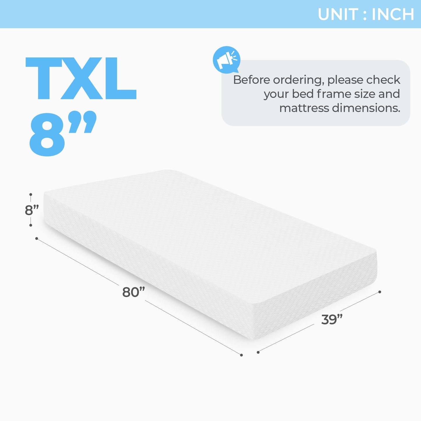 8 Inch Full Size Medium Firm Gel Memory Foam Mattress in a Box, Cooling Bed with Pressure Relief, Removable Soft Cover, CertiPUR-US Certified, Fiberglass-Free