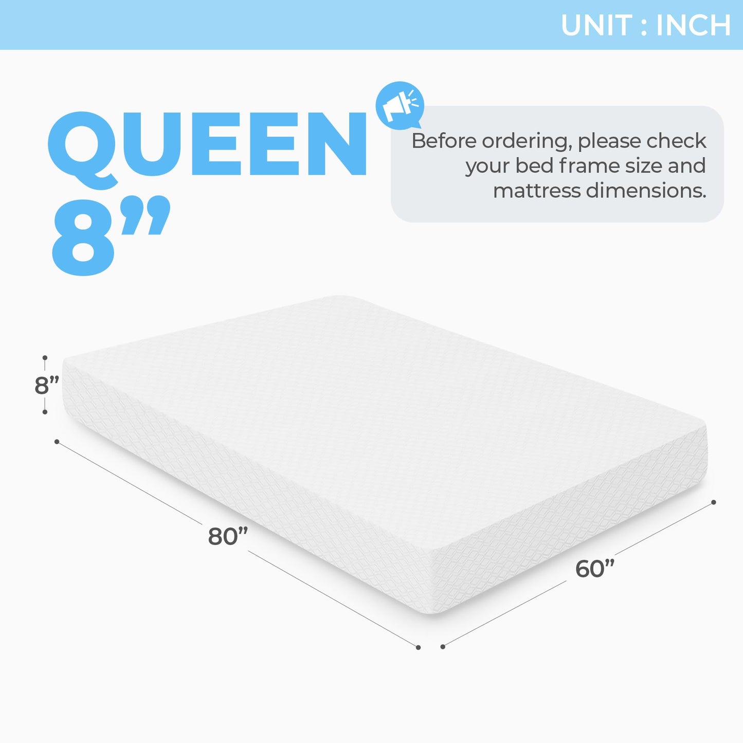 10 Inch King Size Medium Firm Gel Memory Foam Mattress in a Box, Cooling Bed for Pressure Relief, CertiPUR-US Certified, Fiberglass-Free