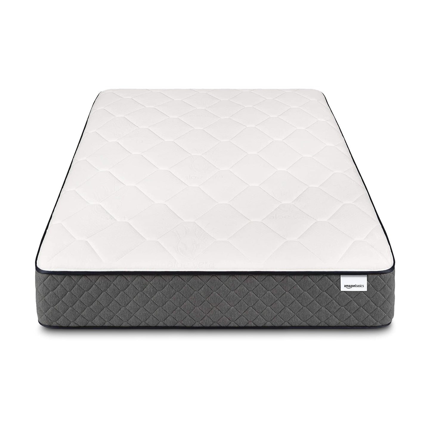 King Mattress, 12 Inch Hybrid Memory Foam Bed in a Box, Medium Feel with Motion Isolation Springs, White/Gray