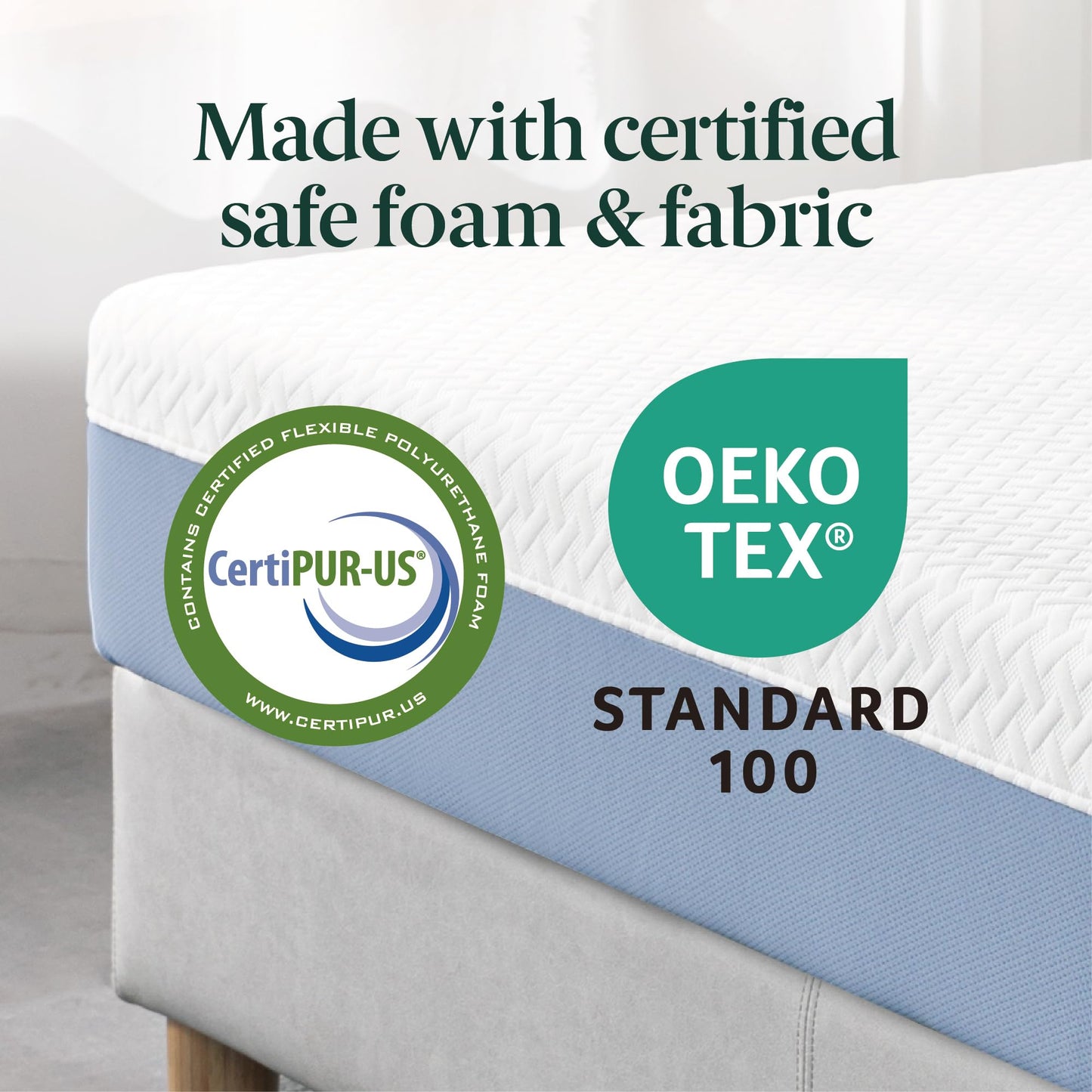 Full Mattress, 10 Inch Memory Foam Bed in a Box, Medium Feel with Cooling Layers, Fiberglass Free & Certified Safe Materials
