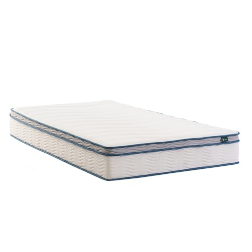 10 Inch Twin Size Hybrid Spring Mattress in a Box, Medium Firm Bed with Durable Support, Fiberglass-Free, Certified Safe Foams & Fabric