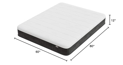 12 Inch Queen Hybrid Mattress | Firm Memory Foam with Pocket Springs | Pressure Relief
