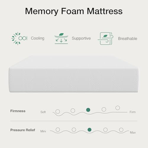 12 Inch California King Gel Memory Foam Mattress in a Box, Cooling Bed for Comfort & Pressure Relief, CertiPUR-US Certified