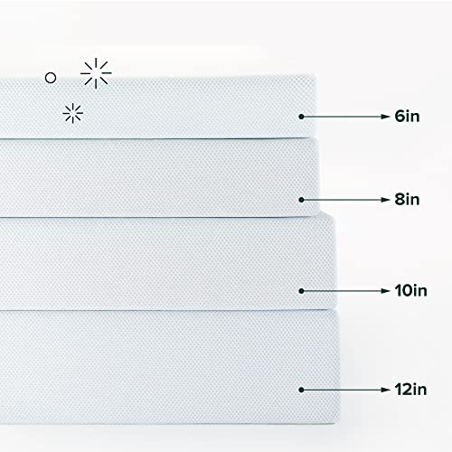 10-Inch Cool Memory Foam Hybrid Mattress, Queen Size, Medium Firm, Pressure Relief, CertiPUR-US Certified, Mattress in a Box