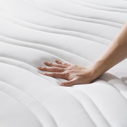 10 Inch Twin Size Hybrid Spring Mattress in a Box, Medium Firm Bed with Durable Support, Fiberglass-Free, Certified Safe Foams & Fabric