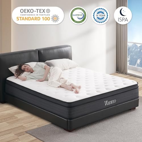 BedStory King Mattress, 14 Inch Cooling Gel Hybrid Mattress for Side Sleepers & Couples, Extra Lumbar & Shoulder Support with 960+ Pocket Springs, Pain Relief, CertiPUR-US Certified, Fiberglass-Free, 365-Night Trial