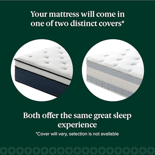 10 Inch King Size Hybrid Mattress in a Box, Medium Plush Bed with Comfort Support & Motion Isolation, Fiberglass-Free, Certified Safe Foams & Fabric