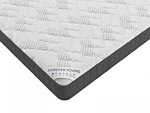 12 Inch Queen Size Hybrid Mattress in a Box, Firm Bed with Antistatic Quilted Cover, Pocketed Coils & CertiPUR-US Foam, Made in USA, Fiberglass-Free
