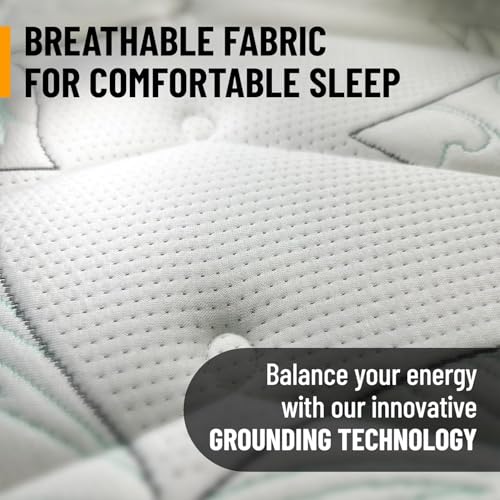 13 Inch Queen Size Eurotop Hybrid Mattress in a Box, Medium Firm Bed with Premium Quilted Cover, Made in USA, Fiberglass-Free