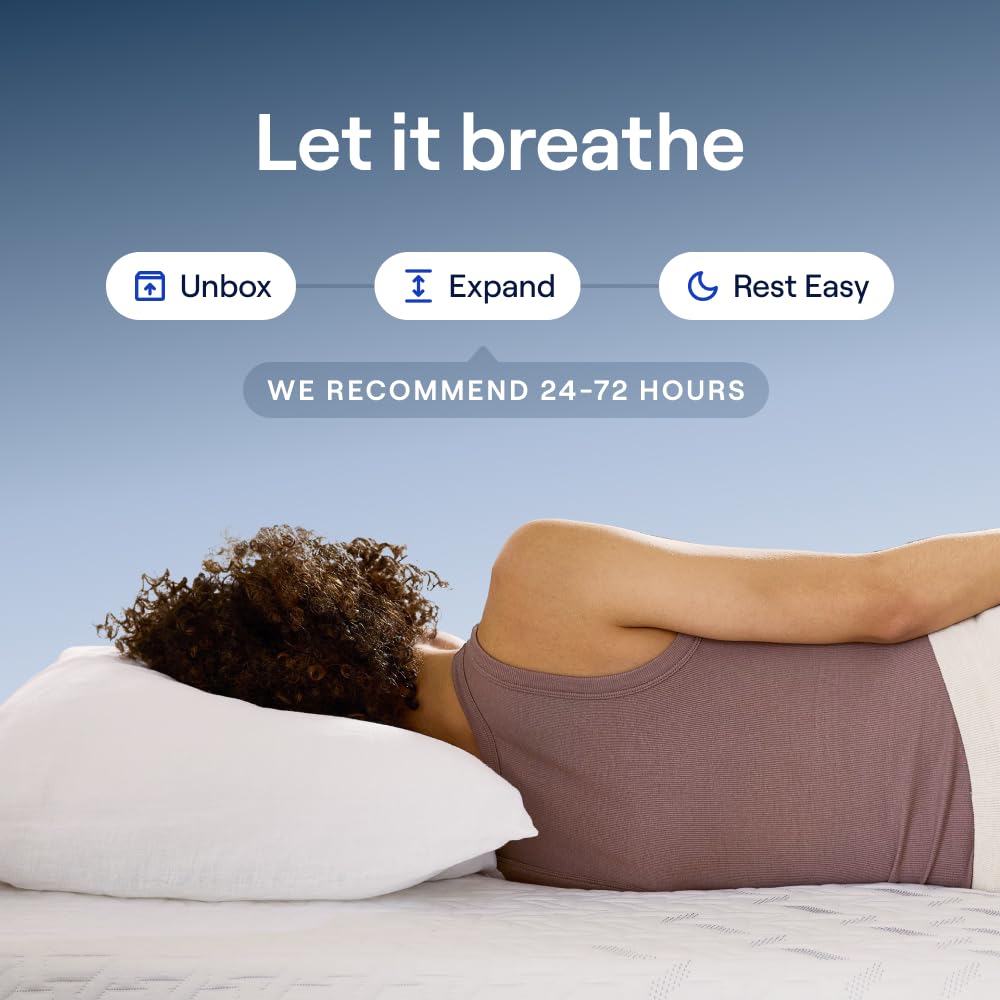 King Size Hybrid Mattress – 12 Inch Memory Foam Mattress with Individual Pocket Springs, Pressure Relief & Motion Isolation, CertiPUR-US Certified