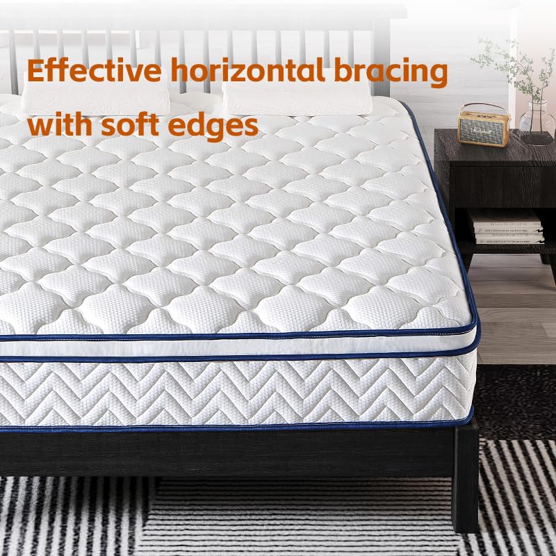 12 Inch Twin Size Hybrid Mattress in a Box, Gel Memory Foam & Pocket Springs for Support & Pressure Relief, CertiPUR-US Certified, Fiberglass-Free, 38" × 75"