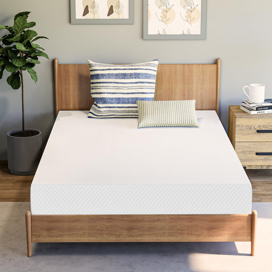 8 Inch Full Size Medium Firm Gel Memory Foam Mattress in a Box, Cooling Bed with Pressure Relief, Removable Soft Cover, CertiPUR-US Certified, Fiberglass-Free