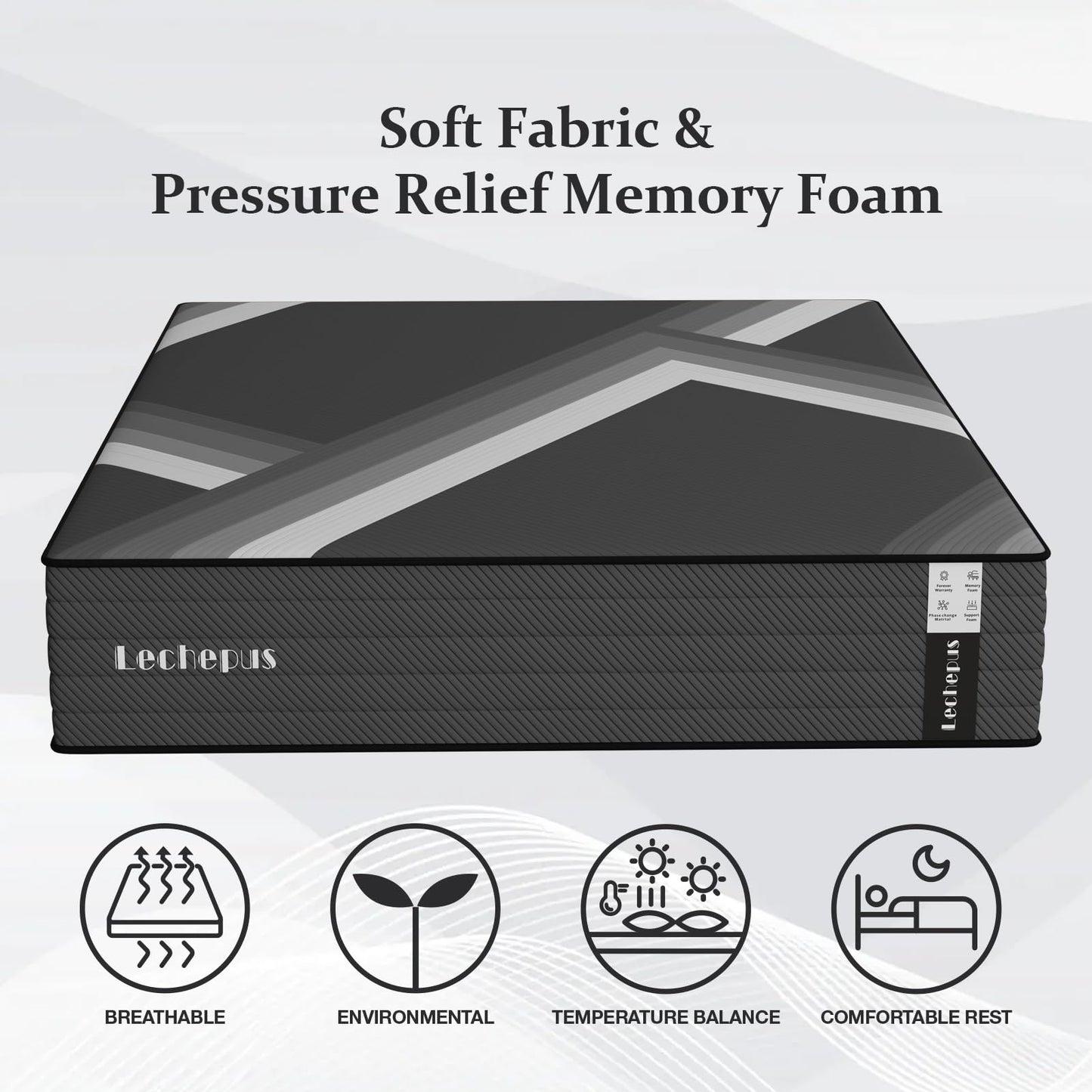 14 Inch Twin Hybrid Mattress | Extra Firm Gel Memory Foam | Flippable Dual Side, Lumbar & Hip Support | Fiberglass Free, CertiPUR-US Certified