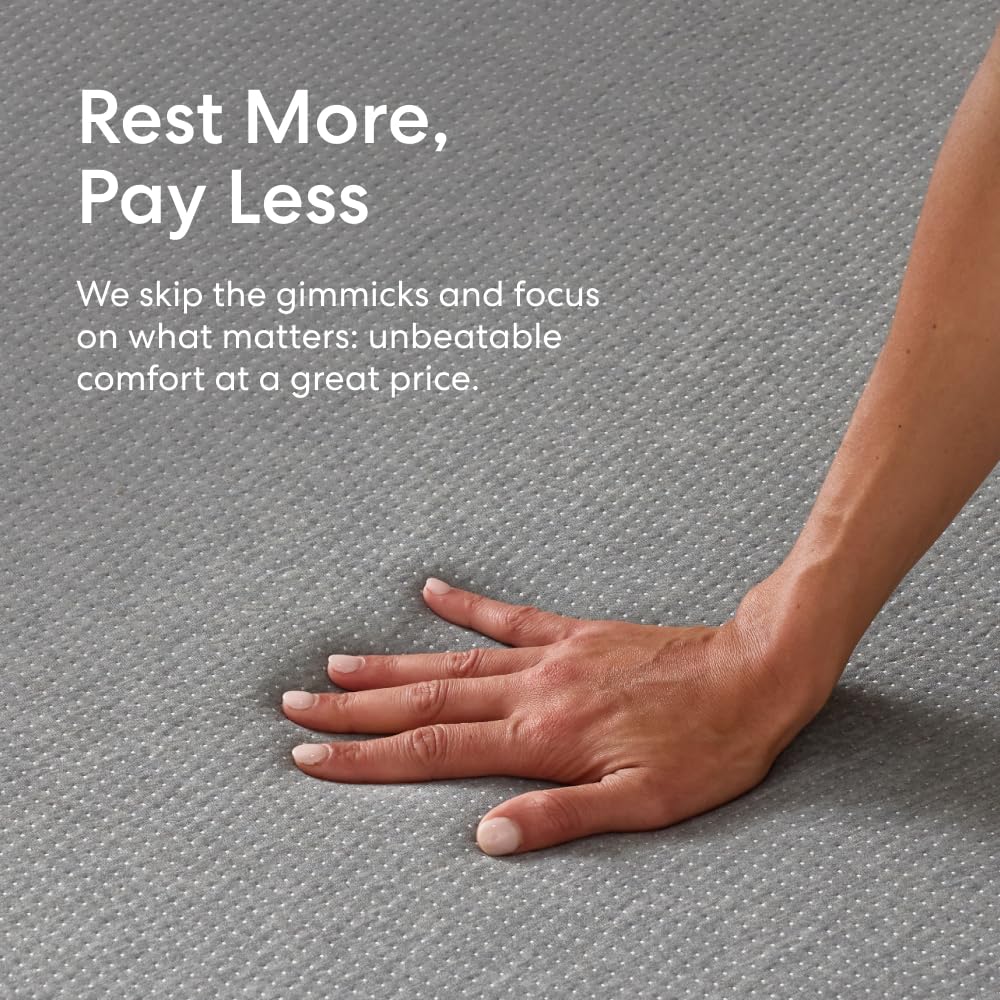 10-Inch Gel Memory Foam Mattress, Full Size, Medium Firm, Cooling & Pressure Relief, Ventilated Foam, Washable Cover, CertiPUR-US Certified