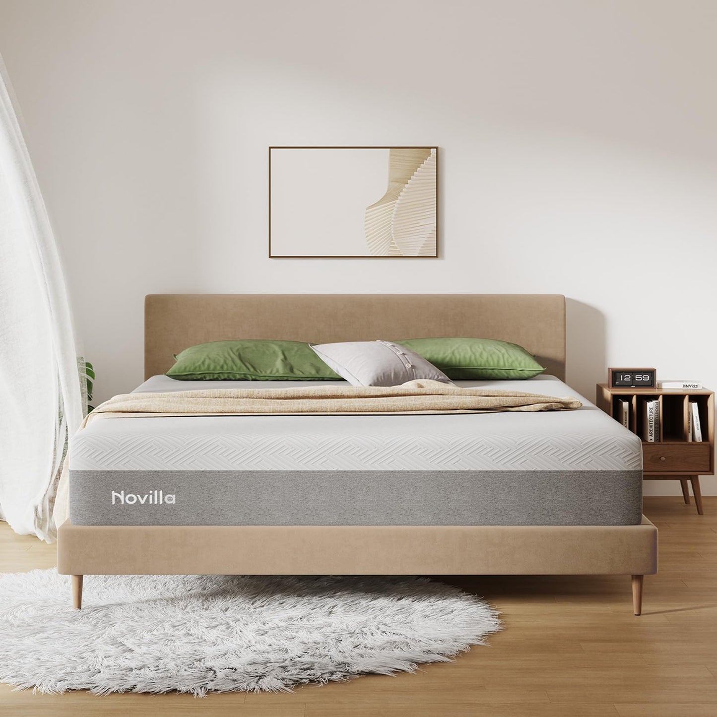 Nectar Classic 12 Inch California King Memory Foam Mattress – Medium Firm Bed-in-a-Box with Cooling Top Layer, Pressure Relief & Support, 365-Night Trial & Forever Warranty