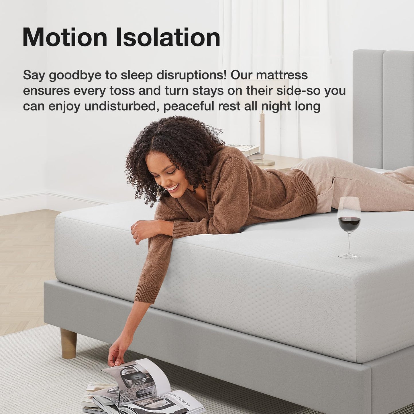 10 Inch Queen Size Gel Memory Foam Mattress in a Box, Cooling Bed for Comfortable Sleep, CertiPUR-US Certified