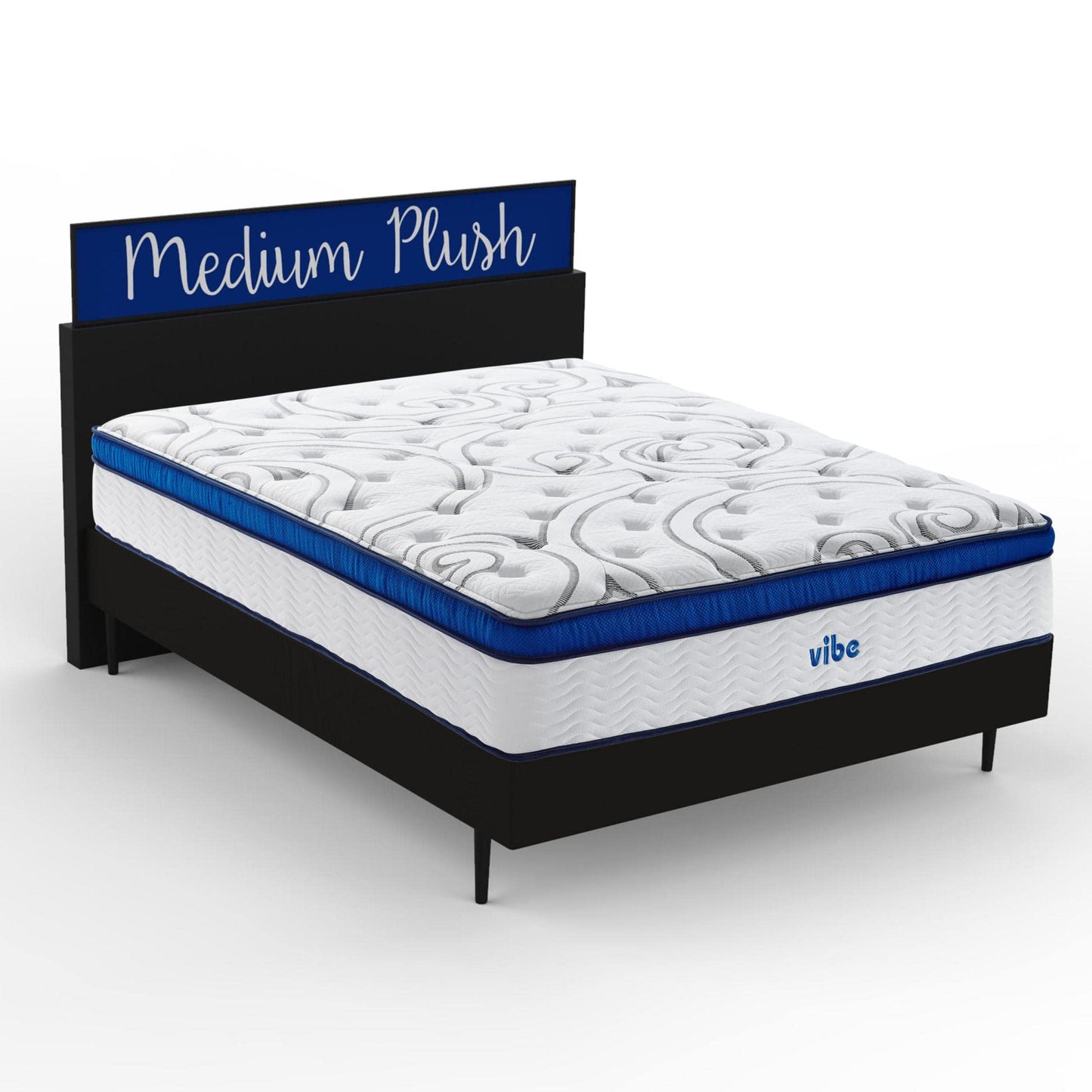 12 Inch King Hybrid Mattress | Quilted Innerspring with Pillow Top Gel Memory Foam | Bed in a Box | CertiPUR-US Certified | White