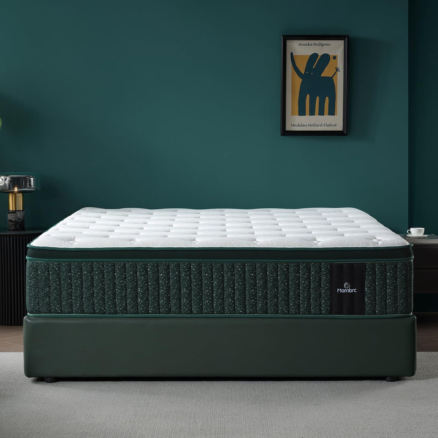 King Mattress, 14 Inch Hybrid Bed in a Box with Cooling Gel Memory Foam & Pocket Springs, Plush Firm Supportive Comfort