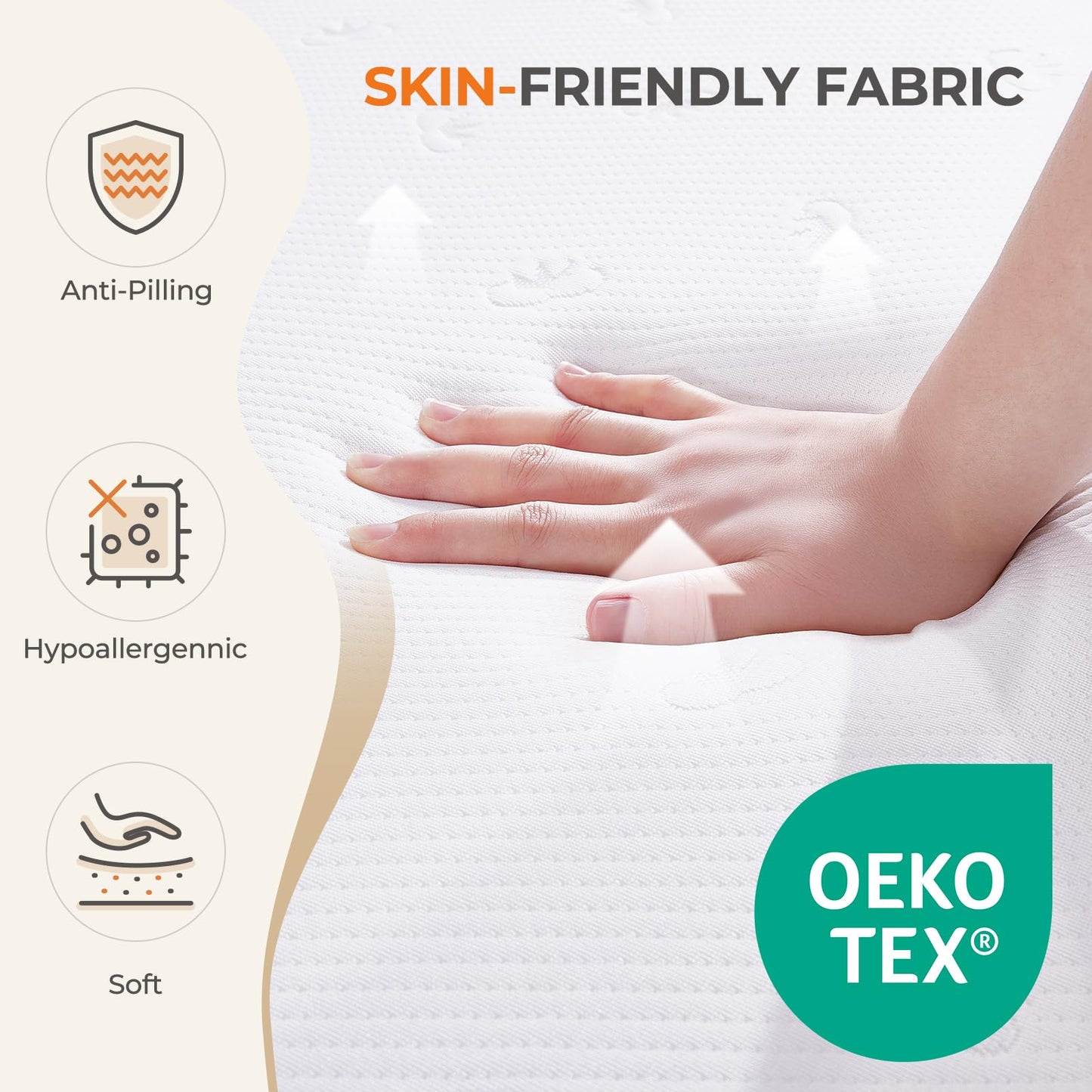 12 Inch Twin Size Hybrid Mattress in a Box, Gel Memory Foam & Pocket Springs, Firm Bed with Pressure Relief, Cooling & Edge Support