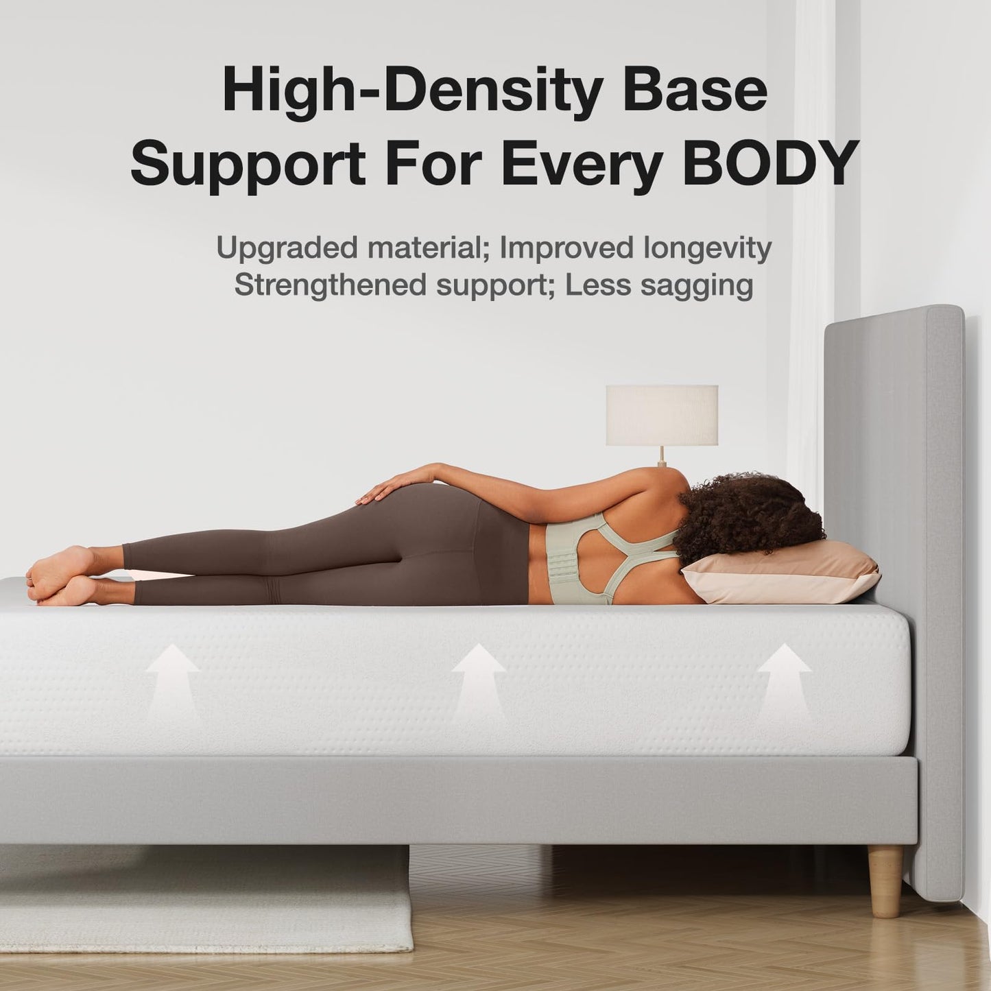 10 Inch Queen Size Gel Memory Foam Mattress in a Box, Cooling Bed for Pressure Relief & Comfort Sleep, CertiPUR-US Certified