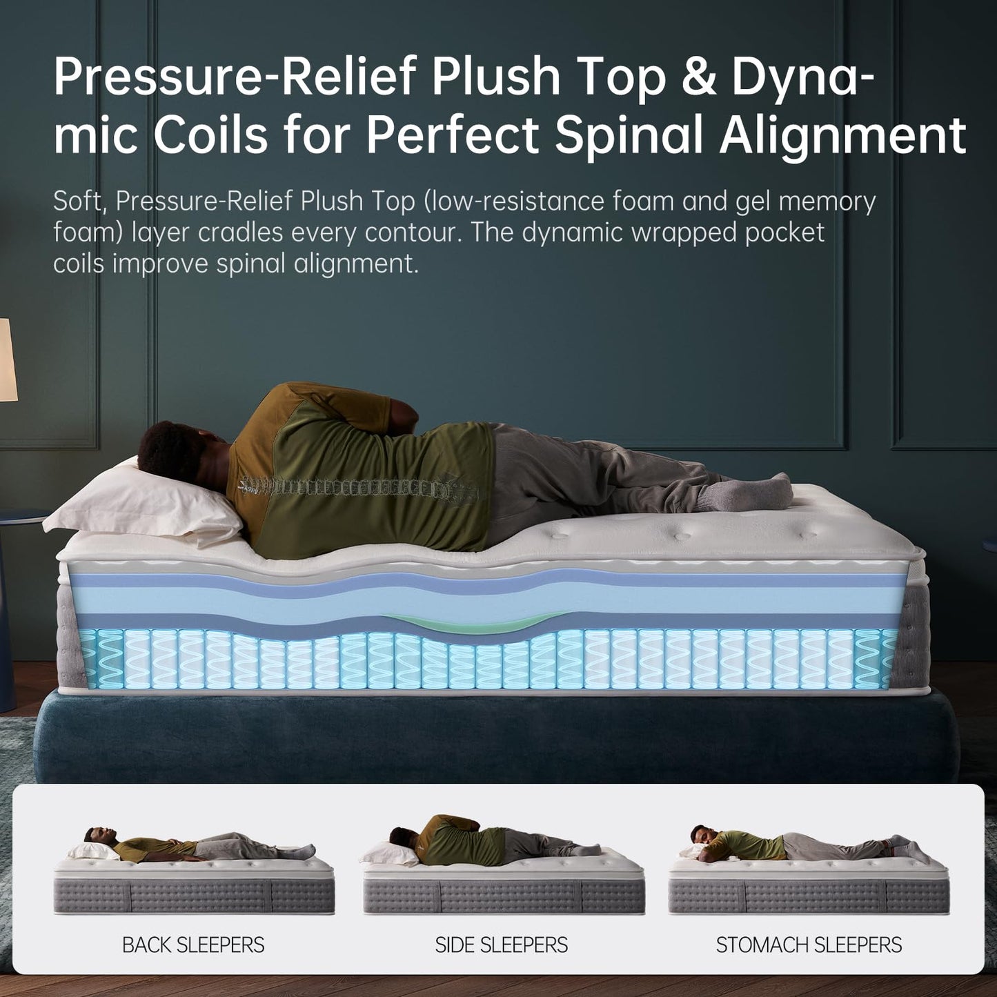 10-Inch Gel Memory Foam Mattress, Full Size, Comfort Foam for Back Pain Relief & Support, Cool Night Sleep, CertiPUR-US Certified, Mattress in a Box