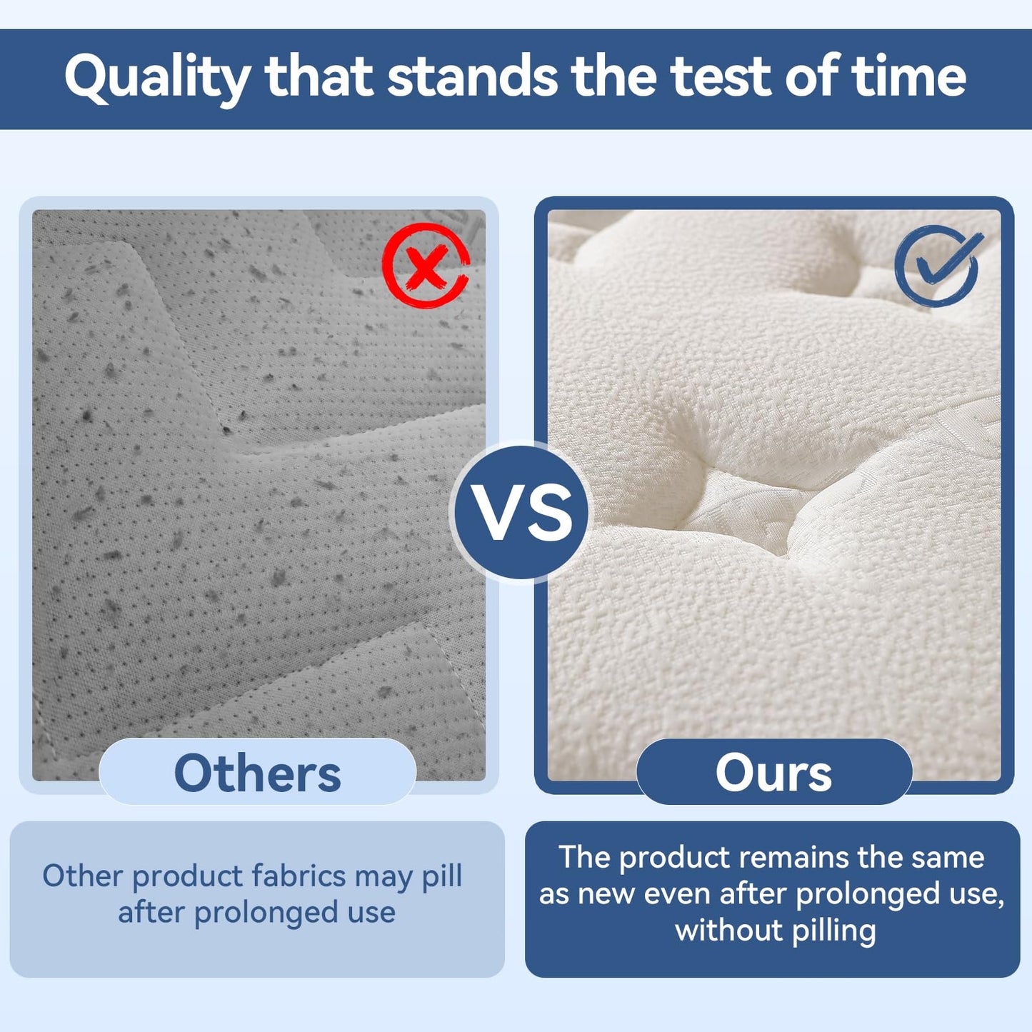 10 Inch Full Size Hybrid Mattress in a Box, Cooling Memory Foam & Independent Springs, Soft Breathable Bed for Back Pain Relief, Medium, CertiPUR-US