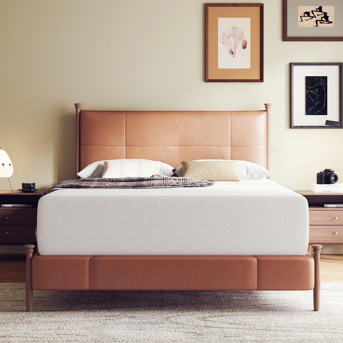 10 Inch Full Size Hybrid Mattress in a Box, Gel Memory Foam & Pocket Springs, Firm Bed with Pressure Relief, Cooling & Edge Support