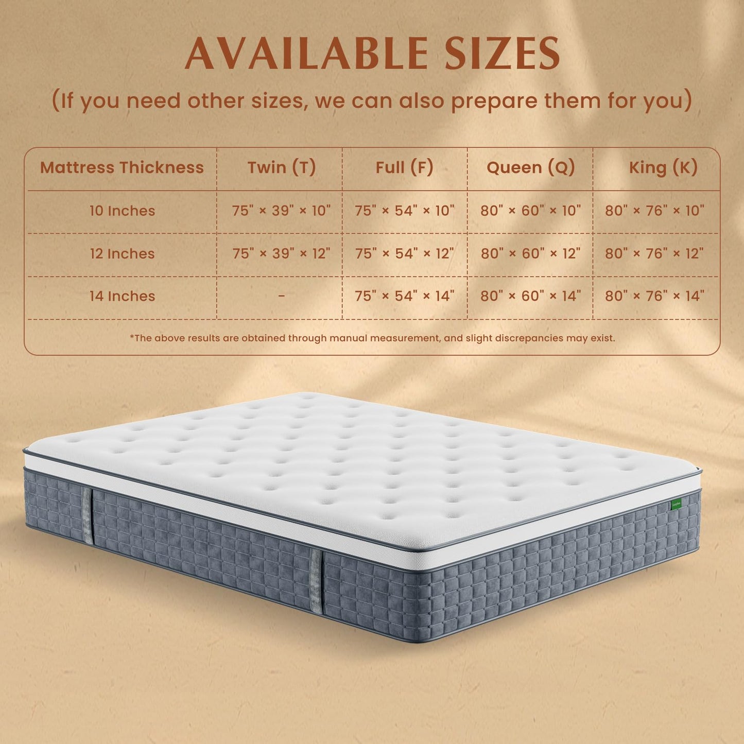 12 Inch Full Size Hybrid Memory Foam Mattress in a Box, Pocket Springs for Motion Isolation & Silent Sleep, Medium Firm Bed with Pressure Relief