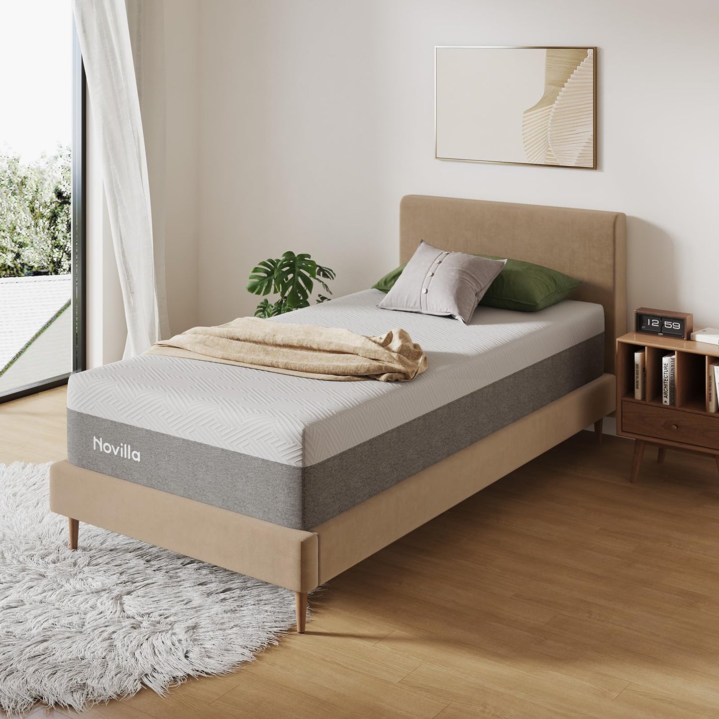 Nectar Classic 12 Inch Full Memory Foam Mattress – Medium Firm Bed-in-a-Box with Cooling Top Layer, Pressure Relief & Support, 365-Night Trial & Forever Warranty