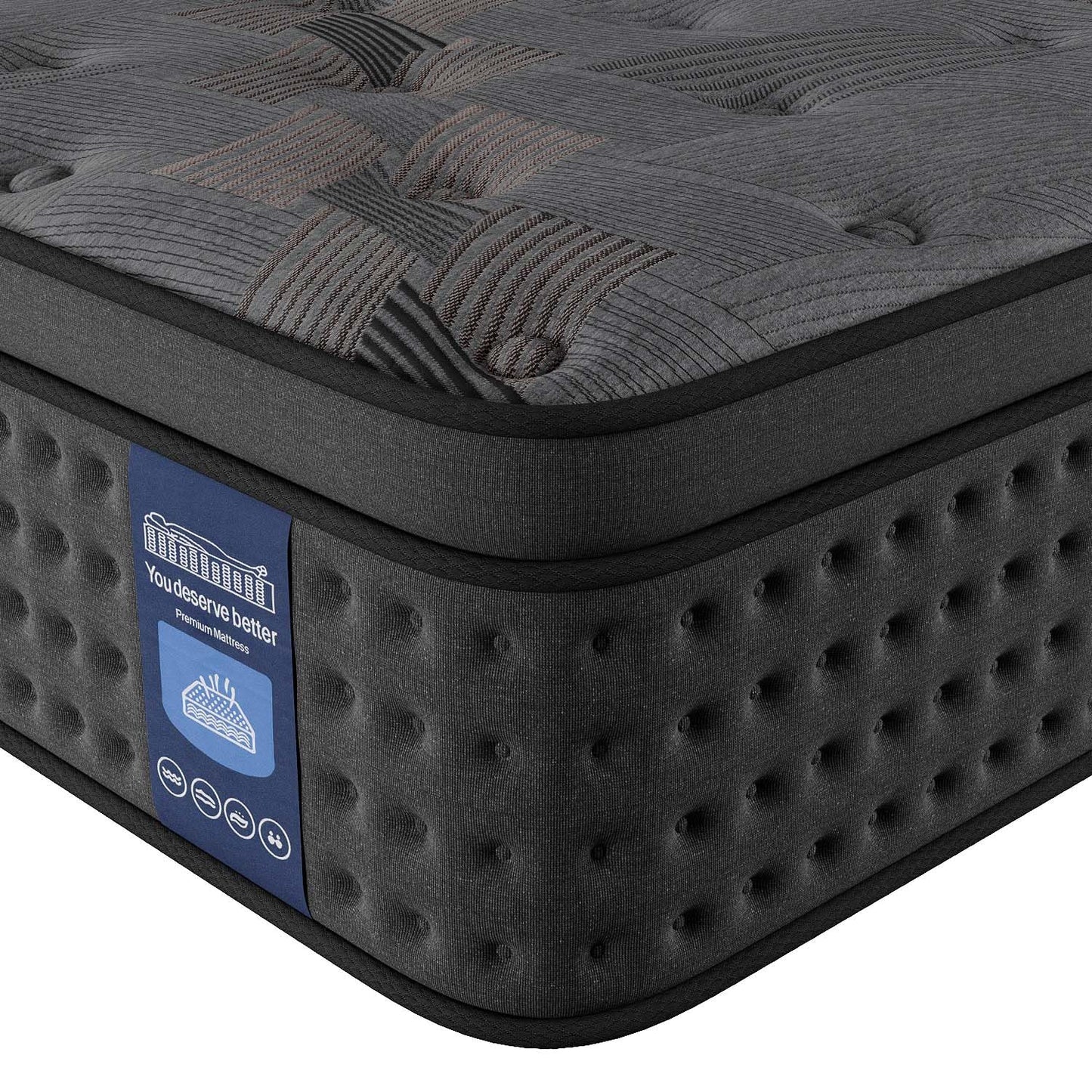 12 Inch Queen Hybrid Mattress | Memory Foam with Pocket Springs | Motion Isolation, Pressure Relief | CertiPUR-US Certified