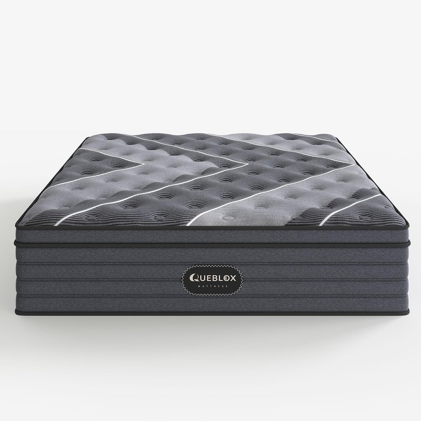 12 Inch Queen Hybrid Mattress | Medium Firm Memory Foam with Pocket Springs | Pressure Relief | CertiPUR-US Certified