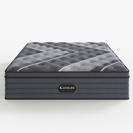 12 Inch Queen Hybrid Mattress | Medium Firm Memory Foam with Pocket Springs | Pressure Relief | CertiPUR-US Certified