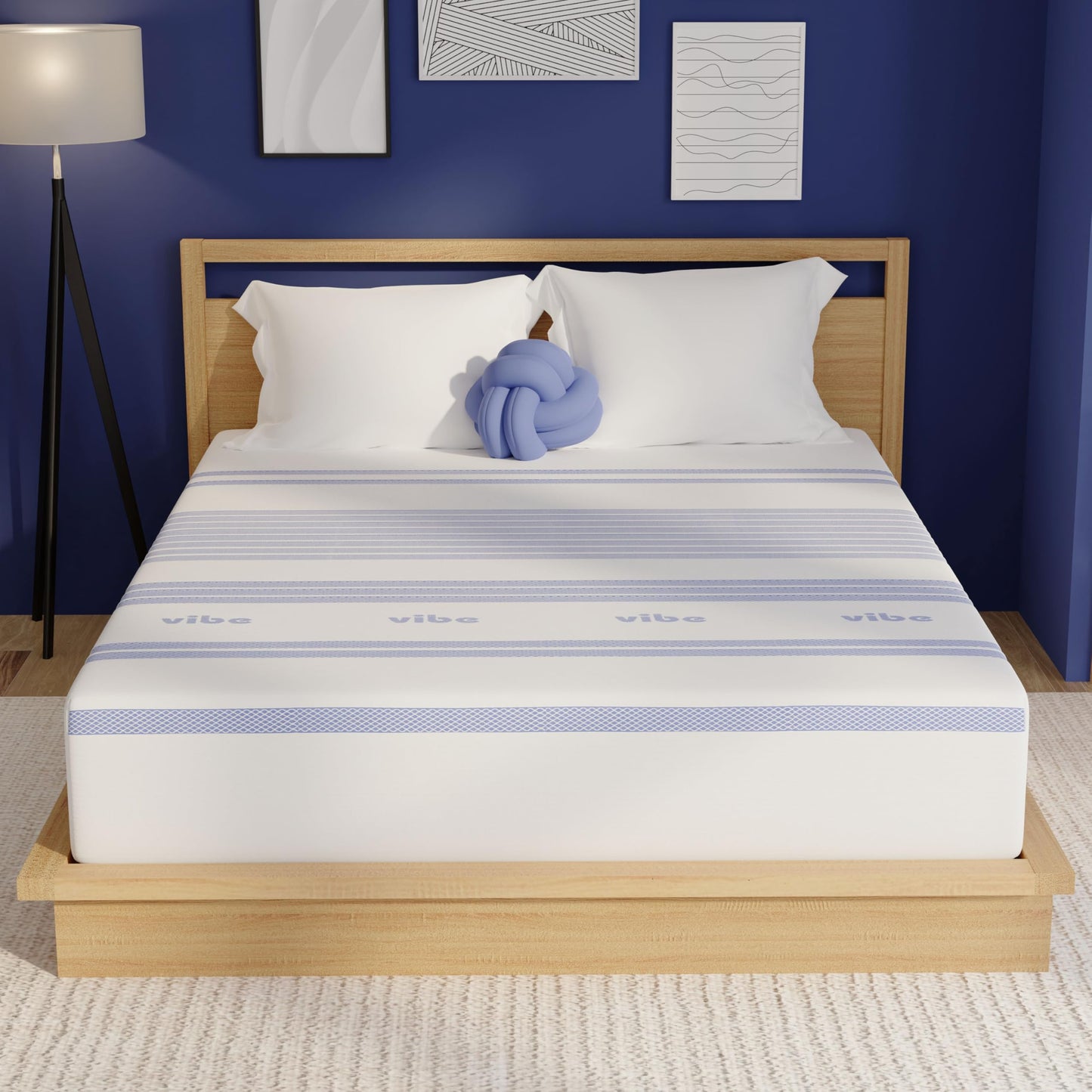 12 Inch King Memory Foam Mattress | Gel Bed in a Box | CertiPUR-US Certified | White