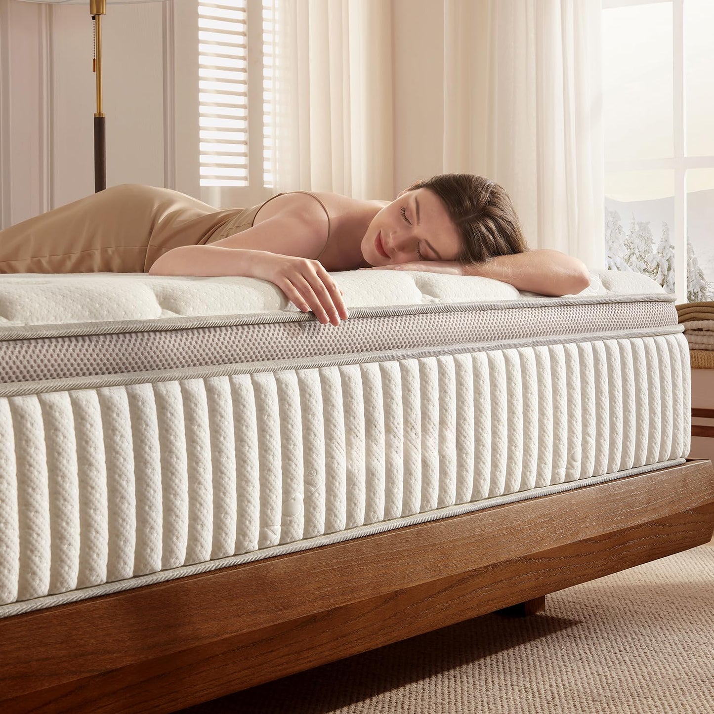 12-Inch Cool Gel Memory Foam Mattress, Queen Size, Medium Firm, Cooling, Pressure Relief, CertiPUR-US Certified, Fiberglass Free