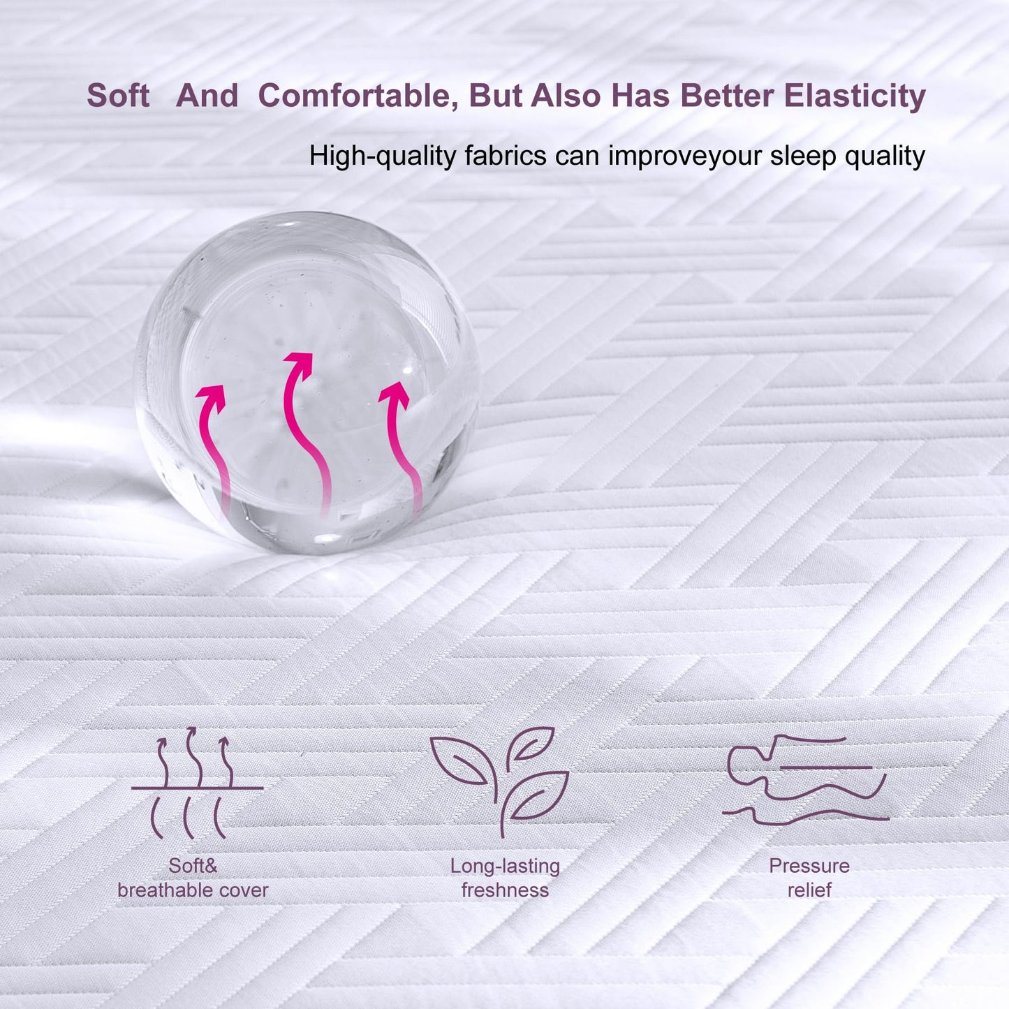 Full Mattress, 10 Inch Gel Memory Foam Bed in a Box, Medium Firm for Cool Sleep, Pressure Relief & CertiPUR-US Certified