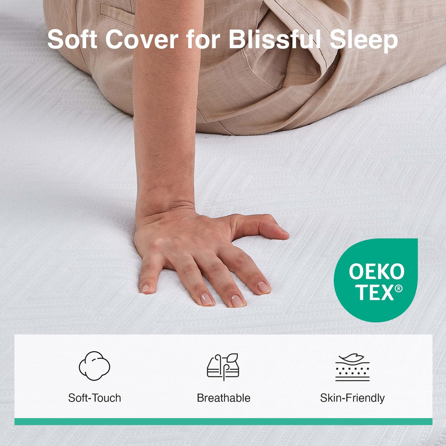 8-Inch Memory Foam Mattress, Full Size, Medium Firm, Pressure-Relieving Layers, 180-Night Trial, CertiPUR-US Certified, Mattress in a Box