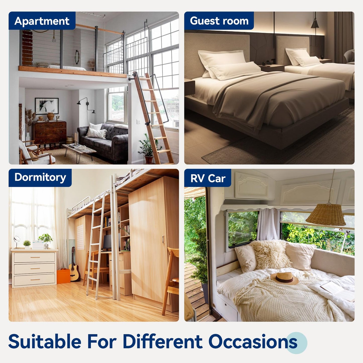 12 Inch Queen Memory Foam Mattress | Medium Firm | White/Grey