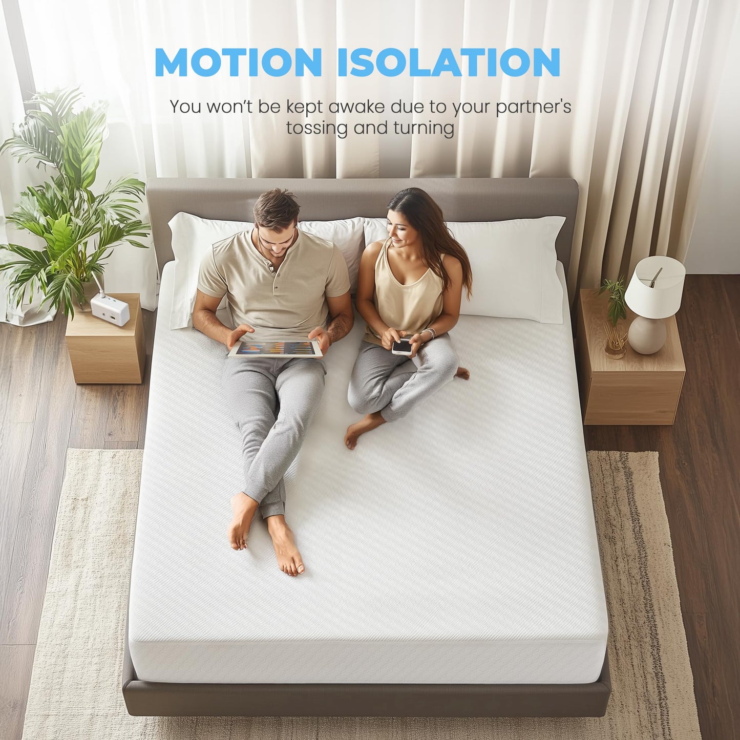 10 Inch Twin Size Memory Foam Mattress in a Box, Medium Firm Bed for Comfort & Pressure Relief, CertiPUR-US Certified