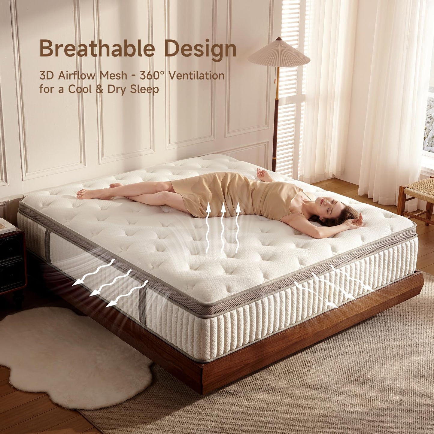 12-Inch Cool Gel Memory Foam Mattress, Twin XL Size, Medium Firm, Cooling, Pressure Relief, CertiPUR-US Certified, Fiberglass Free