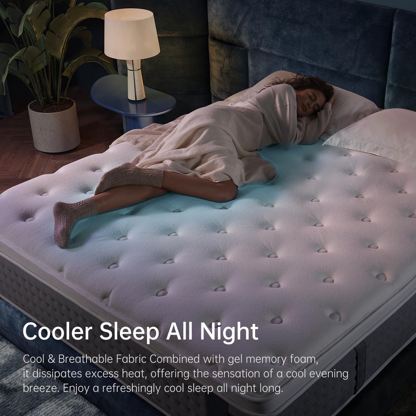 10-Inch Gel Memory Foam Mattress, Twin XL Size, Comfort Foam for Back Pain Relief & Support, Cool Night Sleep, CertiPUR-US Certified, Mattress in a Box