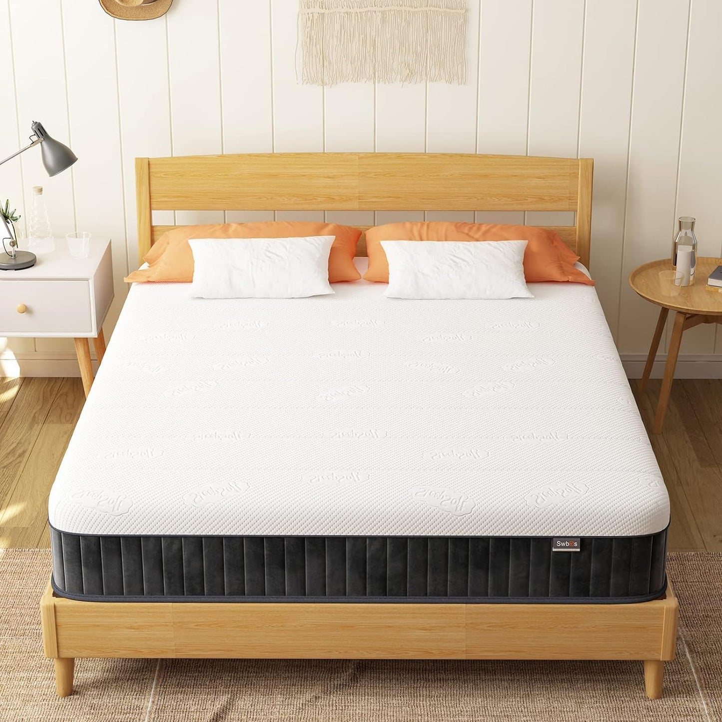 12 Inch Queen Hybrid Mattress | Firm Memory Foam with Pocket Springs | Pressure Relief