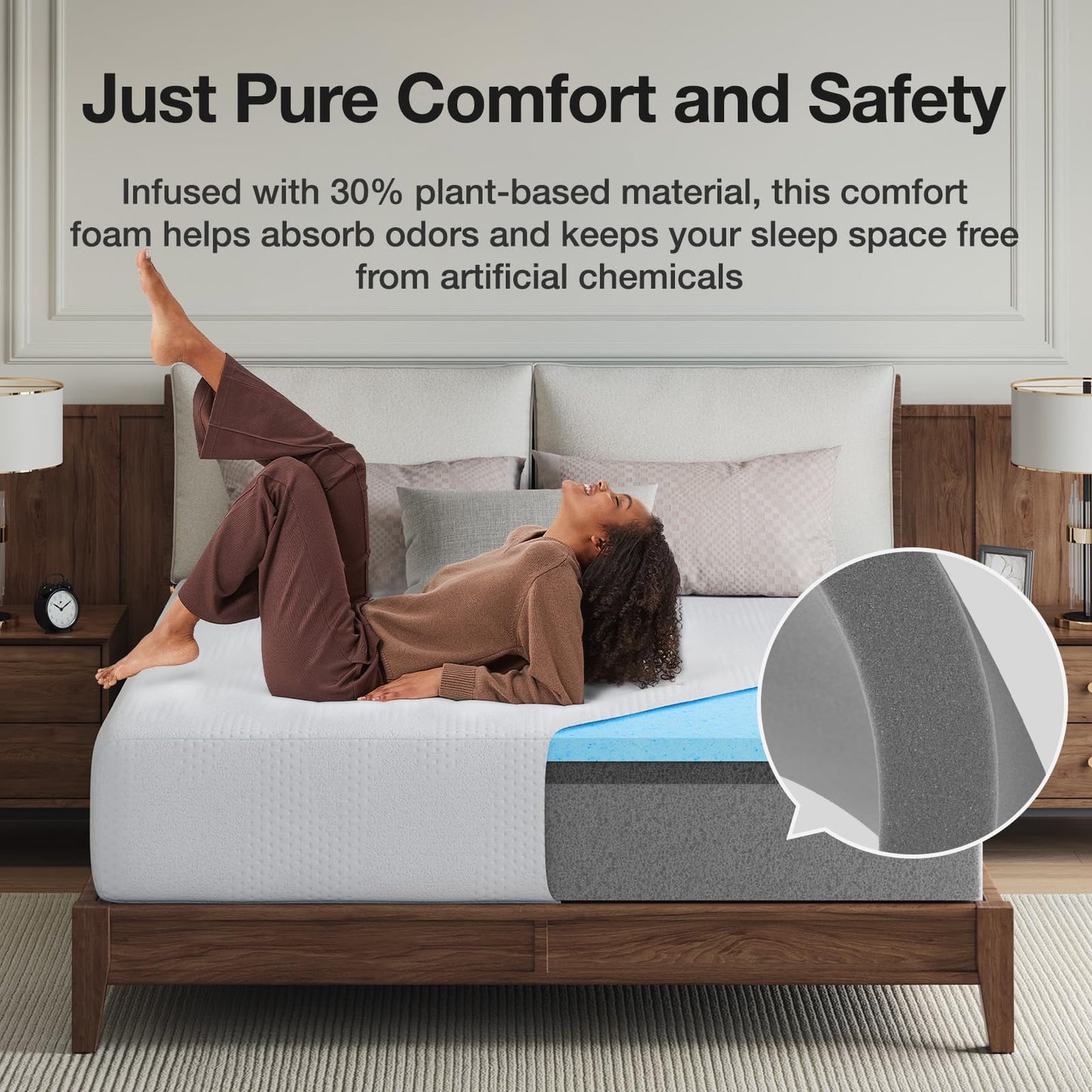 12 Inch Full Size Gel Memory Foam Mattress in a Box, Cooling Bed for Pressure Relief, CertiPUR-US Certified