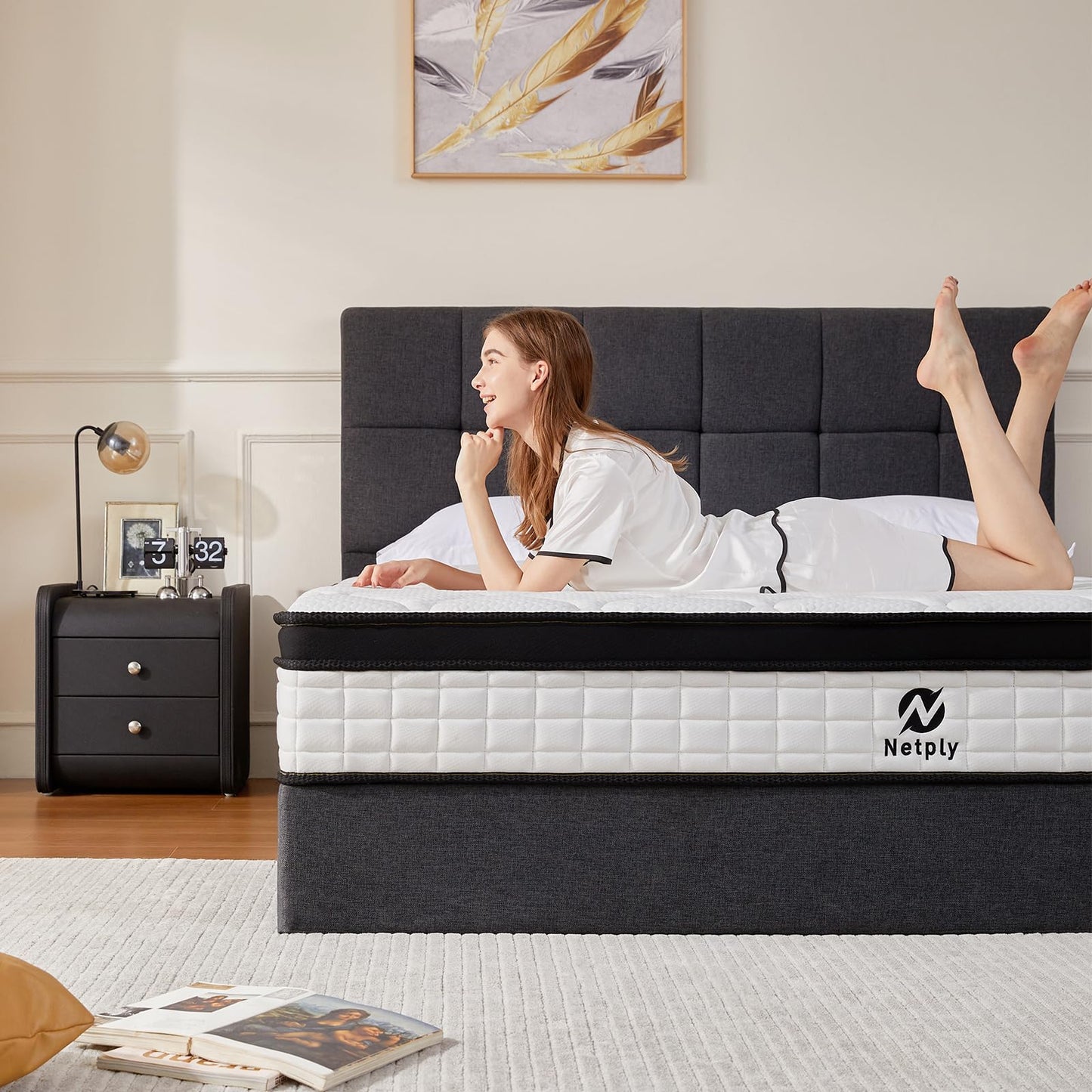 14 Inch Twin Memory Foam Mattress, Gel Foam Bed for Cooling Sleep & Pressure Relief, CertiPUR-US Certified