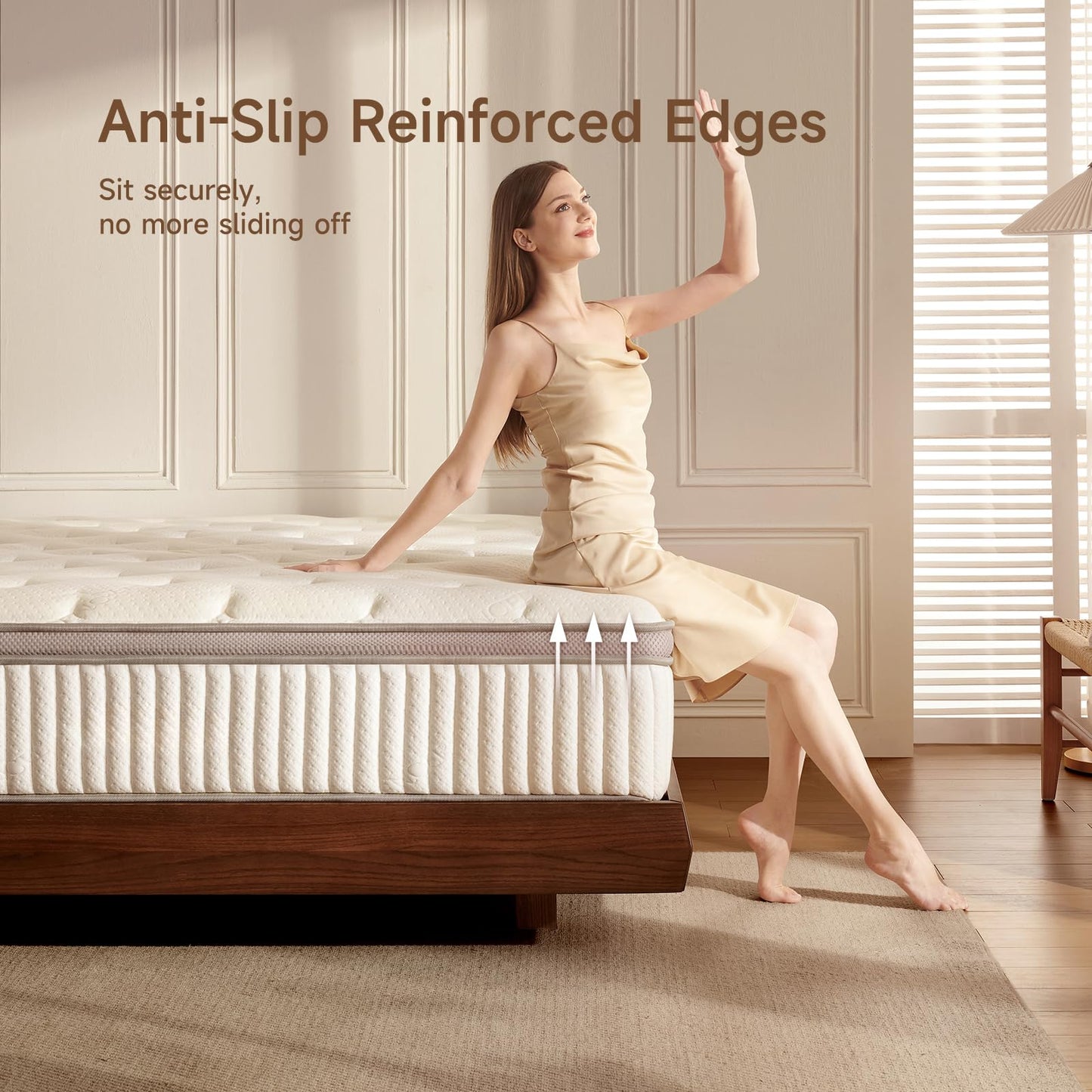 12-Inch Cool Gel Memory Foam Mattress, Twin XL Size, Medium Firm, Cooling, Pressure Relief, CertiPUR-US Certified, Fiberglass Free