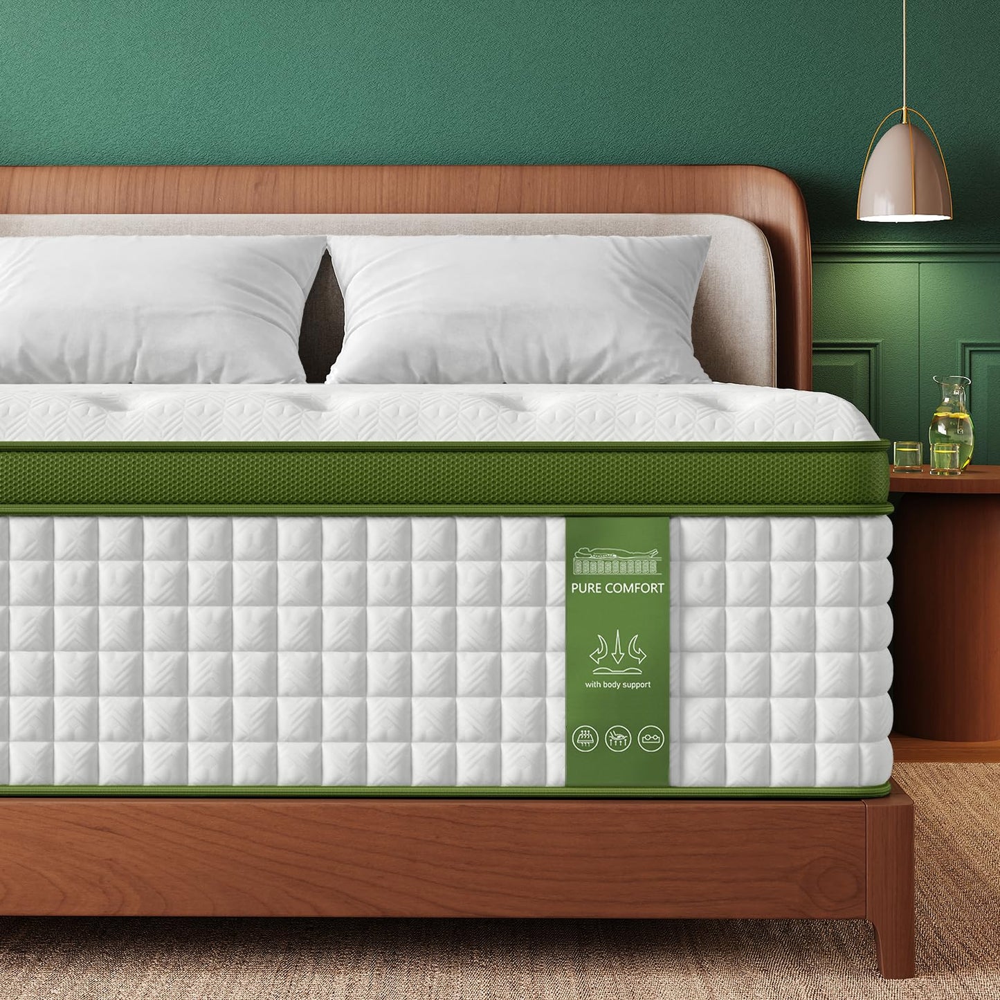 10-Inch Cool Gel Memory Foam and Innerspring Hybrid Mattress in a Box, Twin XL Size