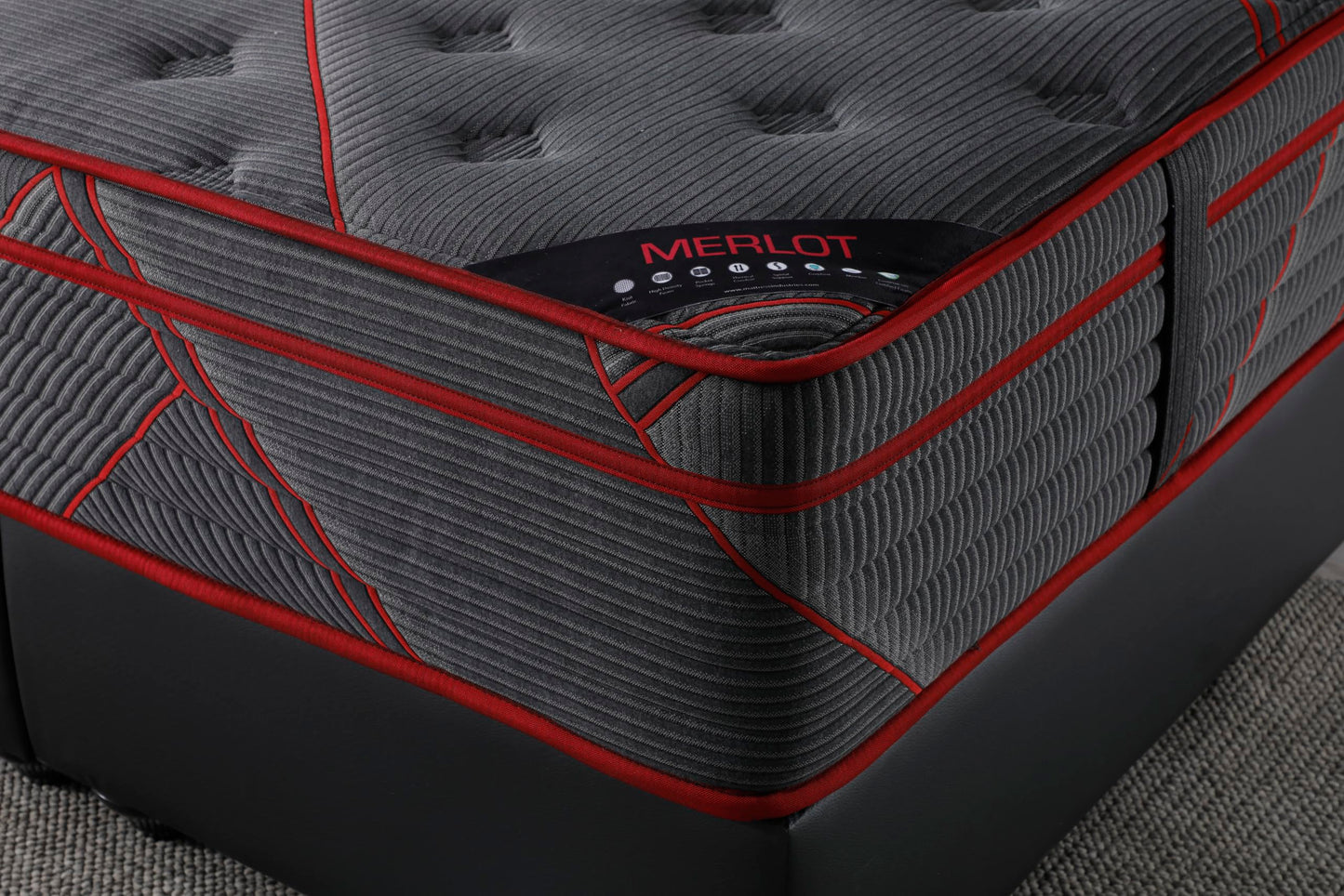 13 Inch Queen Size Eurotop Memory Foam Mattress in a Box, Medium Firm Bed with Premium Quilted Cover, Made in USA, Fiberglass-Free